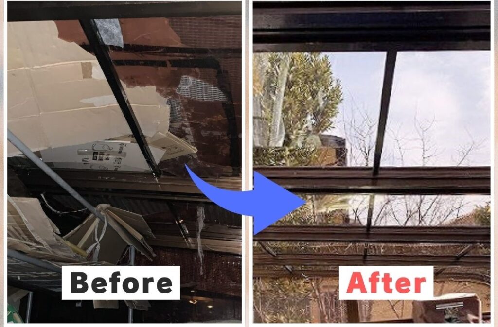 サンルーム張替えビフォーアフター